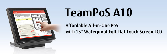 Affordable All-in-One PoS
with 15” Waterproof Full-flat Touch Screen LCD