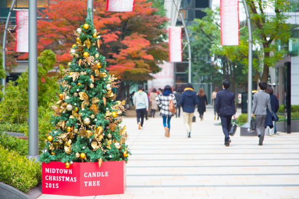 東京ミッドタウンはすっかりクリスマスモード
