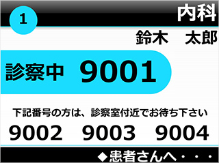 色弱者（C型）の見え方（小型表示盤の場合）