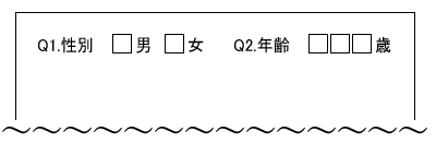 設問を横に並べたイメージ