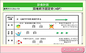 クリニカルパス画面