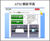 ATM操作画面