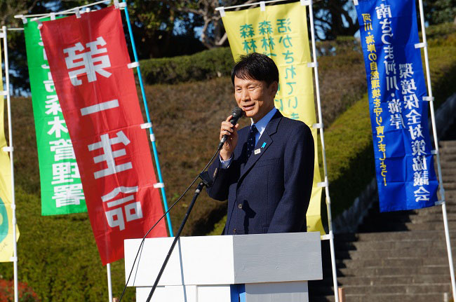 三反園知事より開会の挨拶がありました。