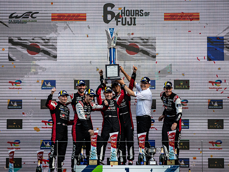 Two GR010 HYBRID Hypercar finish on the podium in Home Fuji
