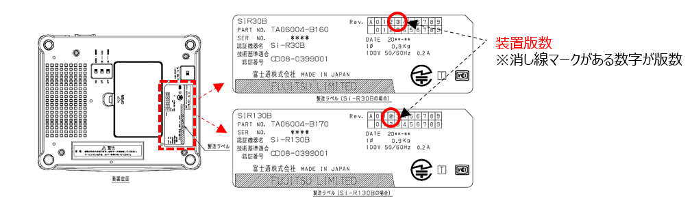 図：製造ラベル