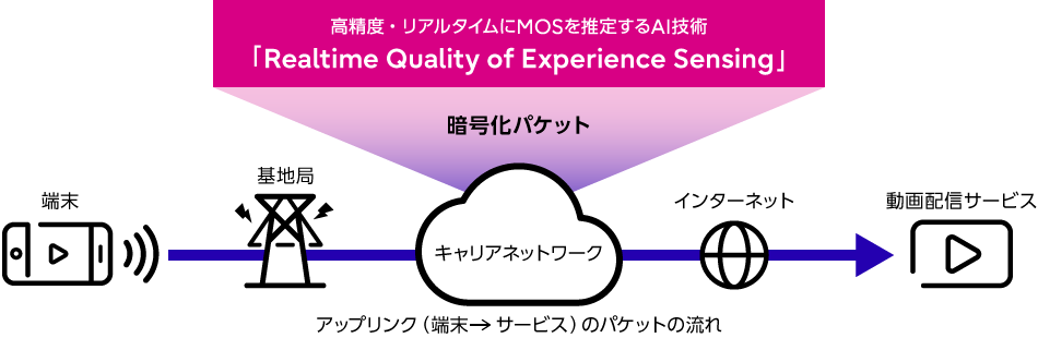 図1：「Realtime Quality of Experience Sensing」の全体像