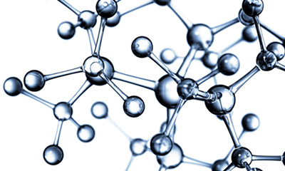 分子構造のイメージ図。