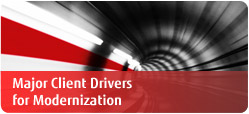 Fujitsu Legacy Modernization Major Client Drivers