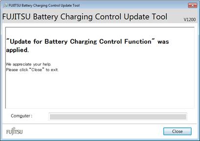 FUJITSU Battery Control Update Tool