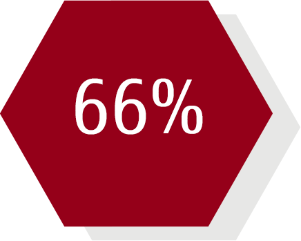 66% hexagon