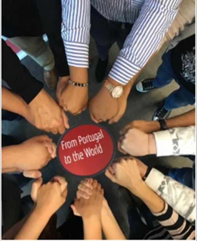 Fujitsu employees celebrating pride in Manila