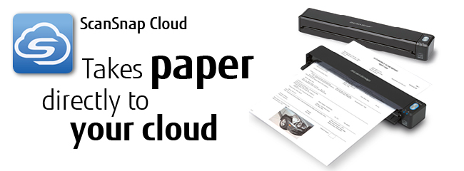 ScanSnap Cloud takes paper directly to your cloud