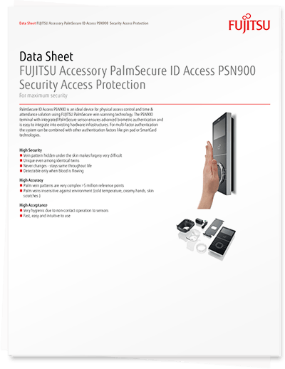 PalmSecure ID Access PSN900 Data Sheet
