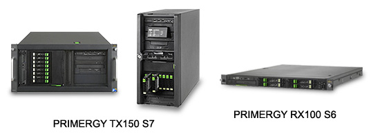新一代PRIMERGY TX150 S7直立式伺服器和RX100 S6機架式伺服器