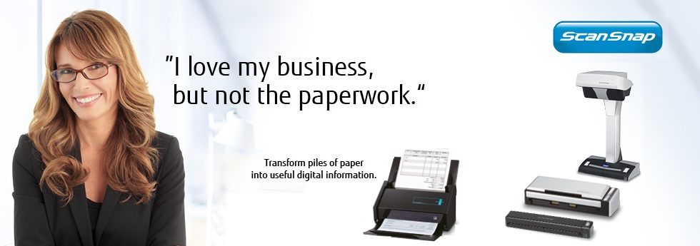 ScanSnap transforms piles of paper into useful digital information ScanSnap transforms piles of paper into useful digital information