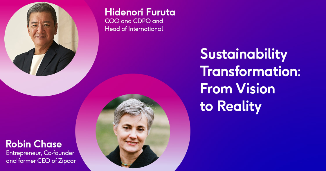 Hidenori Furuta, COO/CDPO and Head of International Regions, Fujitsu and Robin Chase, COO, Zipcar
