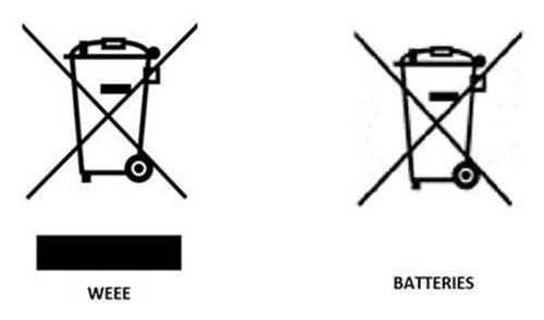 WEEE symbol crossed out rubbish bin on wheels