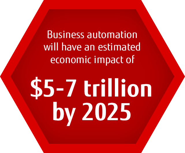 within 12 months, process automation can free up 30% of a workforce