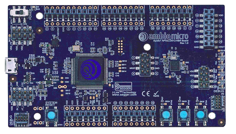 AMAP1EVK – Ambiq Micro Apollo1 Evaluation Kit AMAP1EVK – Ambiq Micro Apollo1 Evaluation Kit