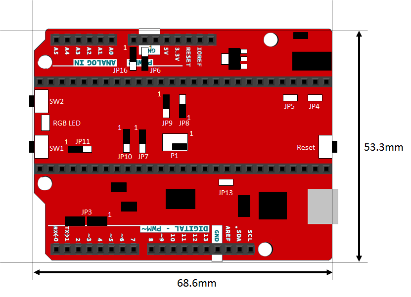 Base board SK-AMAPOLLO-BASE-V11 dimensions Base board SK-AMAPOLLO-BASE-V11 dimensions