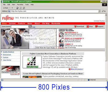 a whole site within 800 pixels a whole site within 800 pixels