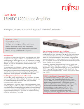 Datasheet:1FINITY™ L200