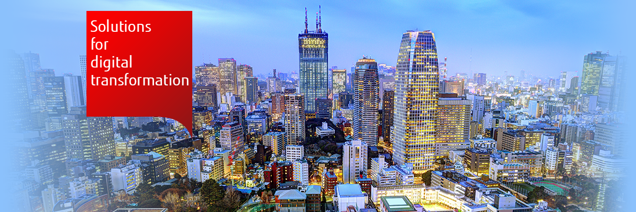 Fujitsu IT solutions: photo of the Tokyo sky line