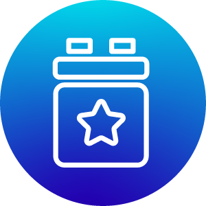 icon bluebackground star calender